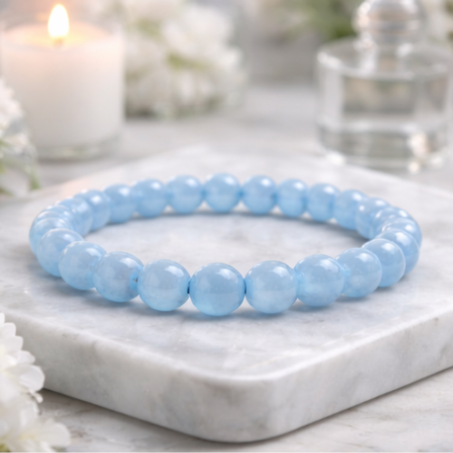 Aquamarine Crystal Bracelet