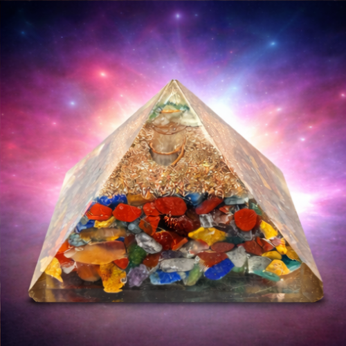 7 Chakra Orgone Pyramid