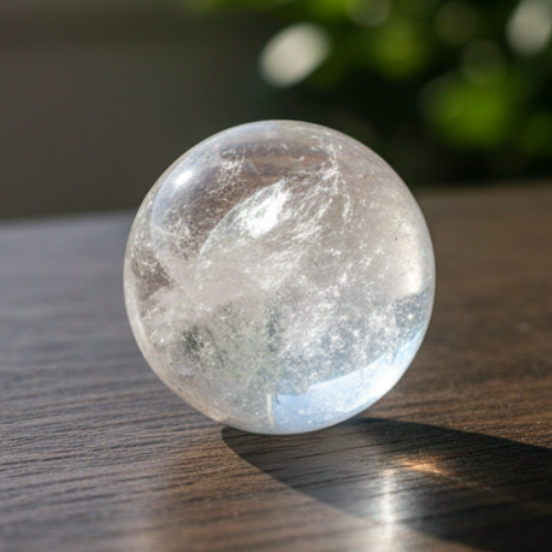 Clear Quartz Crystal Ball