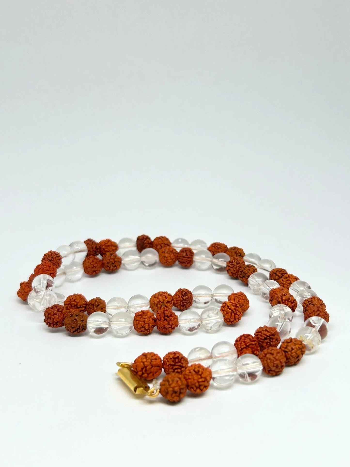 Rudraksh & White Mala