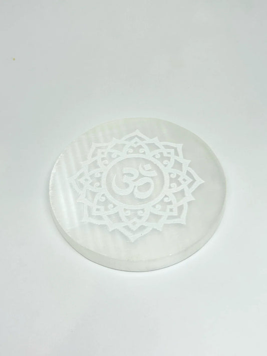 Selenite Plate Round