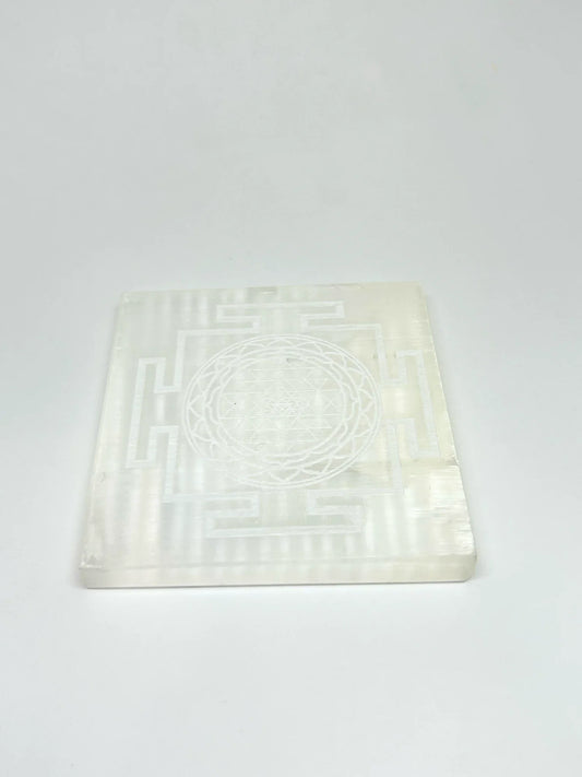 Selenite Plate Square