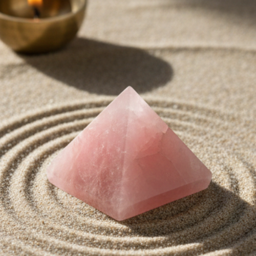 Rose Quartz Pyramid