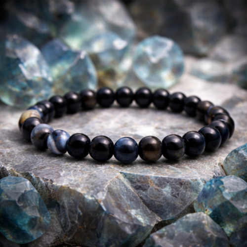 Black Hakik  Crystal Bracelet