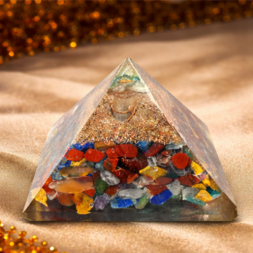 7 Chakra Orgone Pyramid