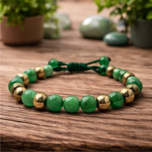 Green Aventurine & Golden Pyrite