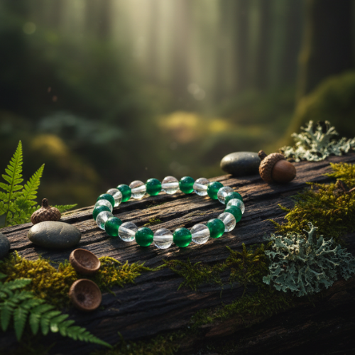 Green Aventurine & White Crystal
