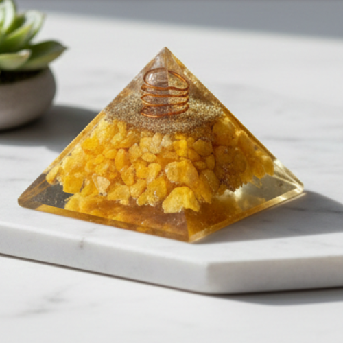 Citrine Orgon Pyramid