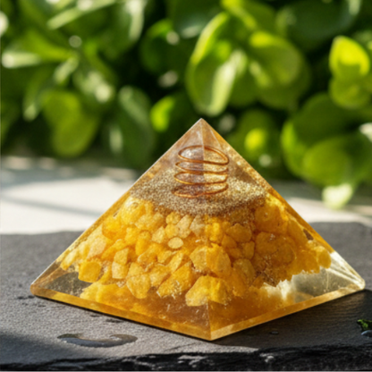 Citrine Orgon Pyramid