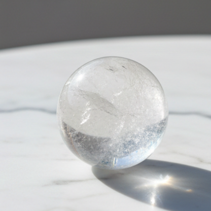 Clear Quartz Crystal Ball