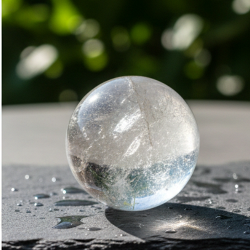 Clear Quartz Crystal Ball
