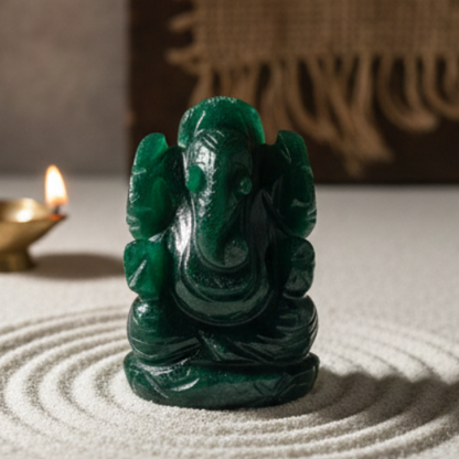 Green Jade Ganesh Ji