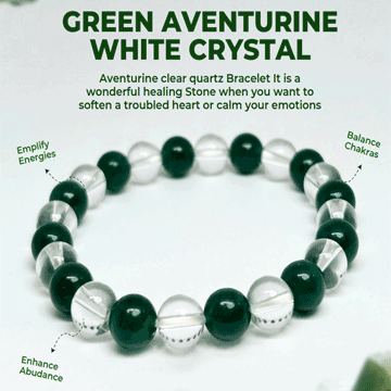 Green Aventurine White Crystal