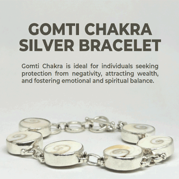 Gomti Chakra silver Bracelet